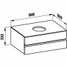 Тумба LAUFEN IL BAGNO ALESSI ONE под раковину 1897.1 белый лак 4.2402.3.097.631.1